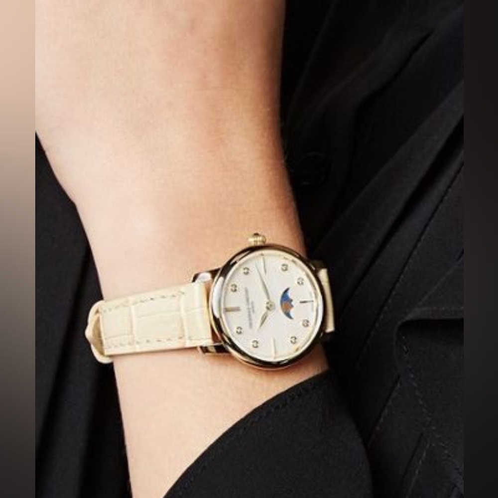 Frederique Constant Slimline Moonphase (like new .no scratches .)